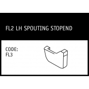 Marley FL2 LH Spouting StopEnd - FL3